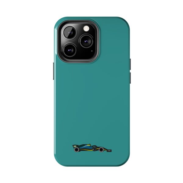 Aston Martin F1 Deep Sea Green Phone Case for iPhone 2025 Aston Martin F1 Racing iPhone Cover Aston Martin Motorsport Tough Phone Case Pastel Deep Sea Green Formula Racing iPhone Case Dual-Layer Aston Martin F1 Phone Cover
