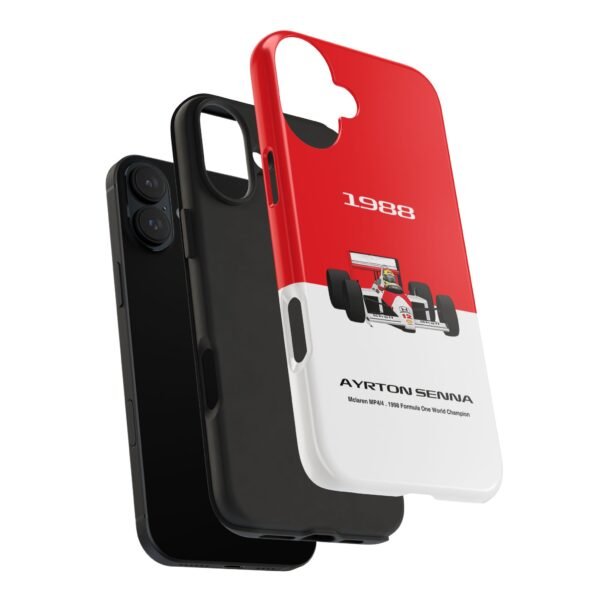 3768856607032396602_4096.jpeg Ayrton Senna Red and White F1 Phone Case