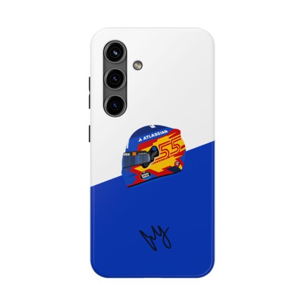 3924849176663168264_4096-1.jpeg Carlos Sainz Williams F1 Helmet 2025 Inspired Phone Case