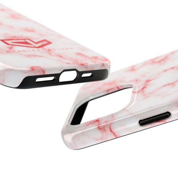 4392010047299447963_4096.jpeg Charles Leclerc Red and White Marble Phone Case