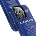 Carlos Sainz Williams Phone Case – Blue Typography F1 Cover