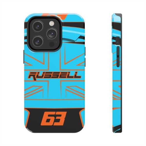 4669270446472071207_4096.jpeg George Russell Silverstone British GP F1 2025 Helmet Phone Case