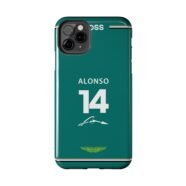 Alonso Phone Case Racing Number 14 iPhone Aston Martin Alonso Samsung Protective Cover F1 Alonso Racing 2025 Phone Case Tough Alonso Motorsport Phone Cover