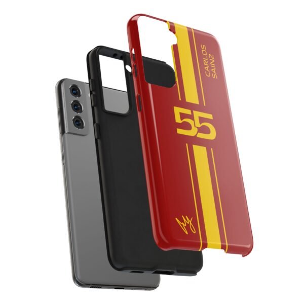 5041397324325577571_4096.jpeg Carlos Sainz Phone Case – Red Yellow iPhone & Samsung Cover
