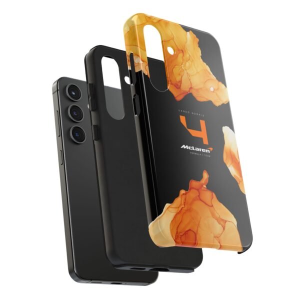 5132958253302819179_4096.jpeg NOR F1 Black and Orange Marble Phone Case