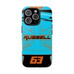 5274727473590358948_4096.jpeg George Russell Silverstone British GP F1 2025 Helmet Phone Case