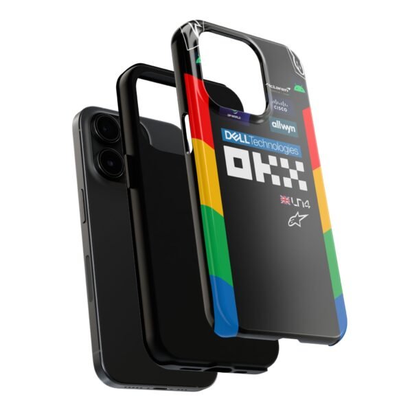 5910882922863849405_4096.jpeg NOR F1 British GP 2025 Chrome Race Suit Phone Case