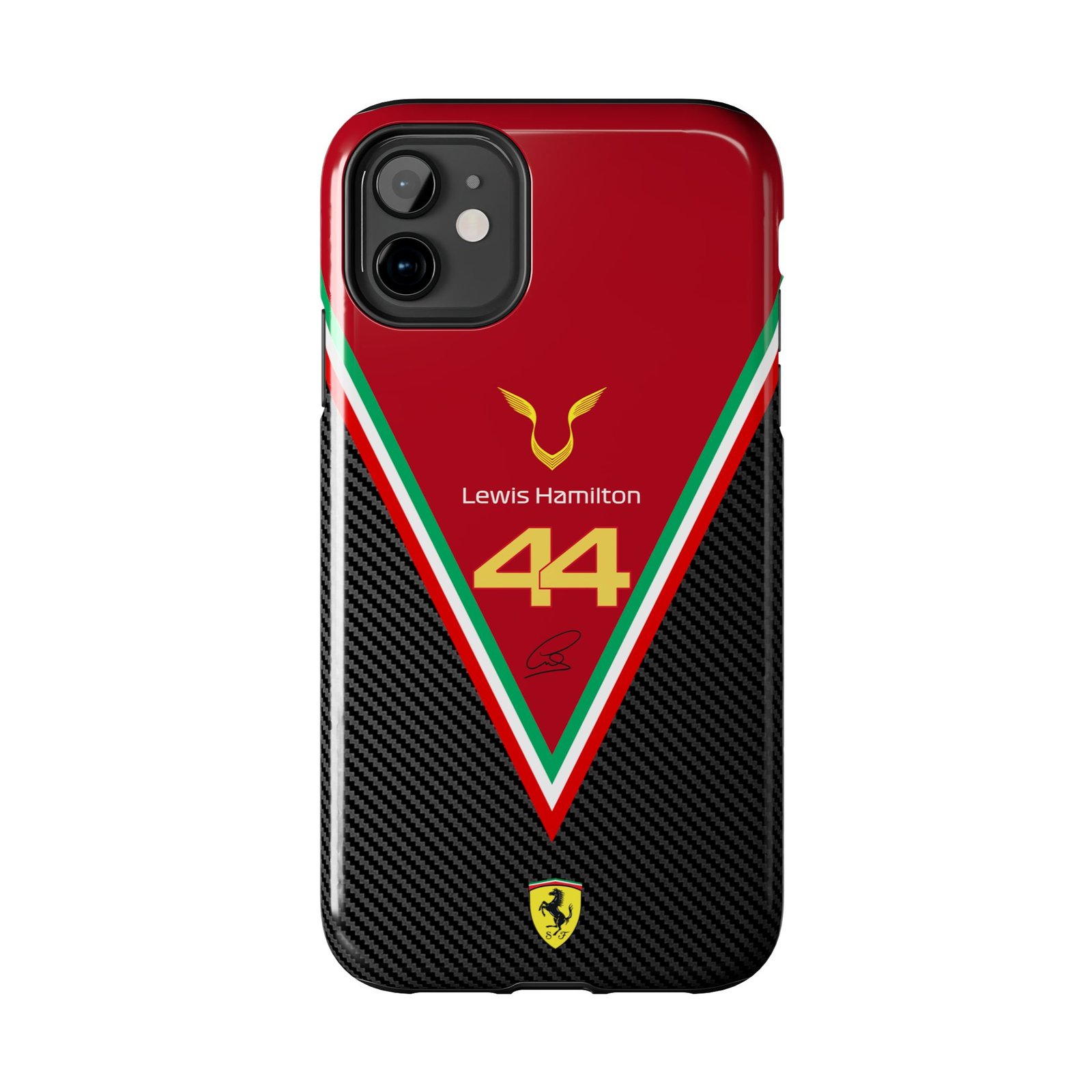 6063765941740540877_4096.jpeg Lewis Hamilton 44 Carbon Fiber Phone Case