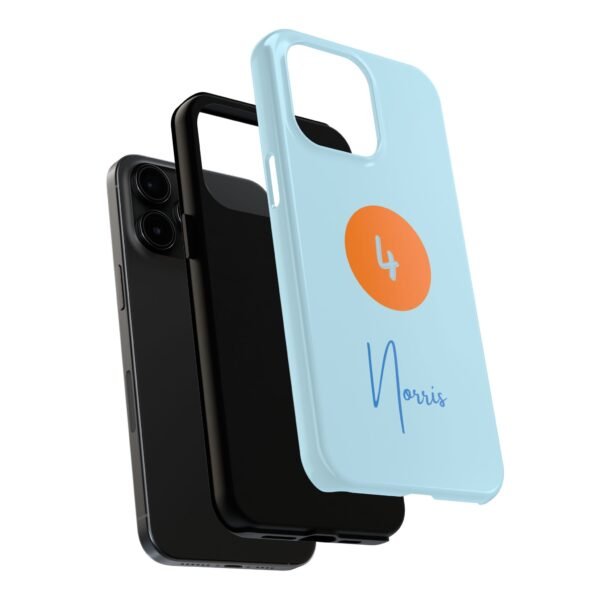 6072128979300994090_4096.jpeg NOR F1 Miami Orange Pastel Blue Phone Case