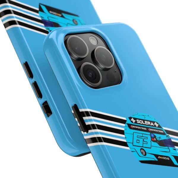 6084327916029219718_4096.jpeg George Russell F1 2025 Racing Helmet Phone Case