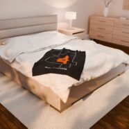 Formula Racing Number 4 Plush Blanket Racing Number 4 Throw Blanket Motorsport Fan Cozy Blanket Snuggly Plush Racing Blanket