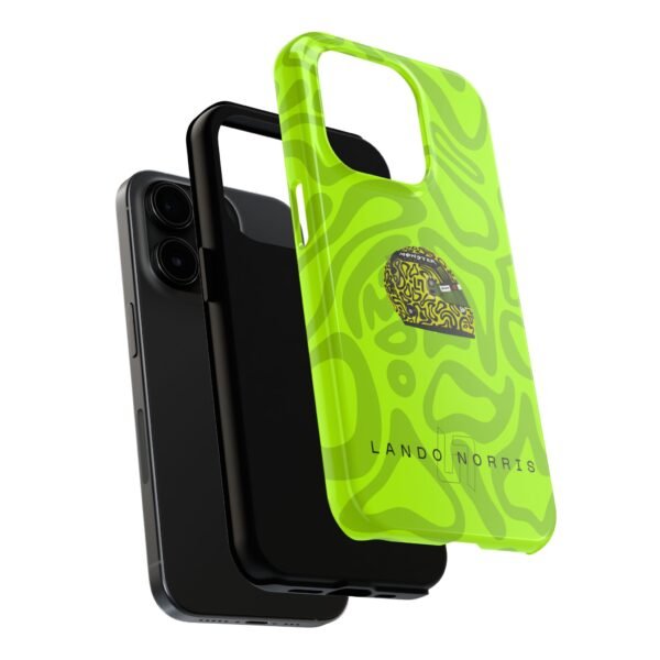 6393273066909260440_4096.jpeg F1 NOR 4 Papaya Team Helmet 2025 Inspired Phone Case