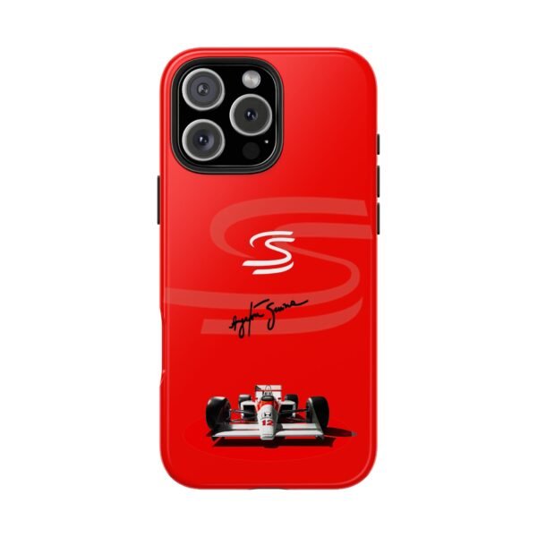 6485410920536284430_4096.jpeg Ayrton Senna Red Phone Case – F1 World Champion Cover
