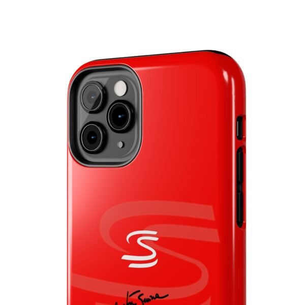 6970572305887821629_4096.jpeg Ayrton Senna Red Phone Case – F1 World Champion Cover