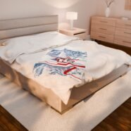 Charles Leclerc Monaco 2025 Racing Helmet Plush Blanket – Cozy Throw for F1 Fans