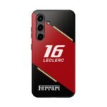 Charles Leclerc16 Red and Black Phone Case