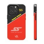 7732197686702158036_4096.jpeg Carlos Sainz Red and Carbon Fiber Tough Phone Case