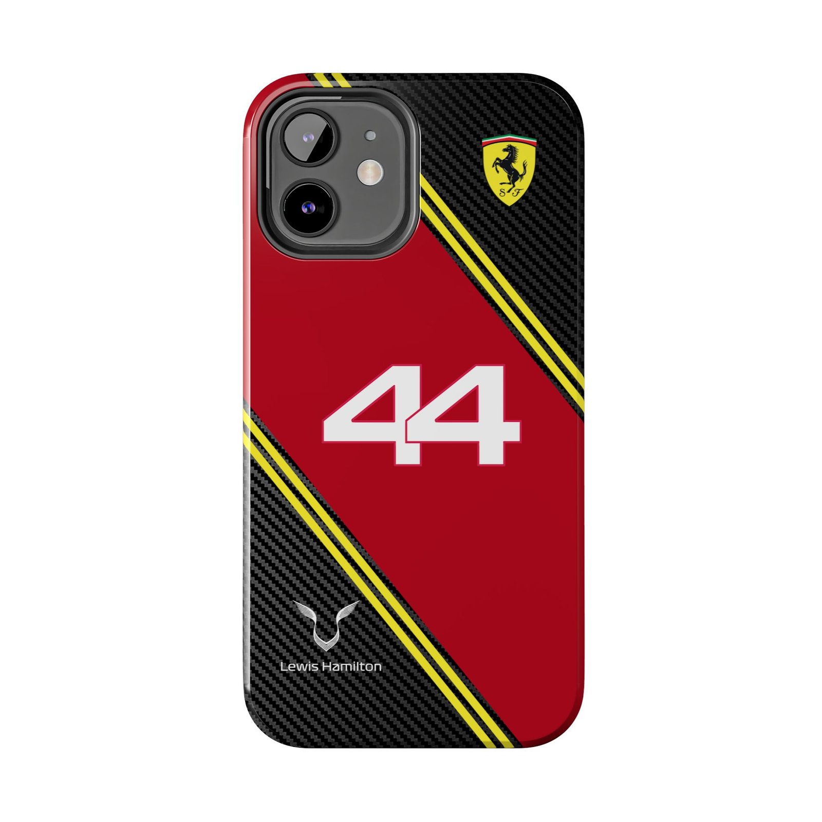 7822815698444853634_4096.jpeg Lewis Hamilton Ferrari 2025 HAM44 phone case Hamilton carbon fiber iPhone case HAM44 Ferrari tough case Samsung Lewis Hamilton Phone Case Ferrari design F1 Ferrari 2025 carbon fiber case