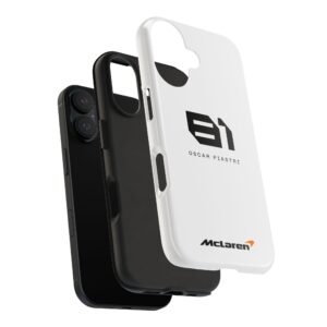 Oscar Piastri OP81 Black & White Racing Number Phone Case