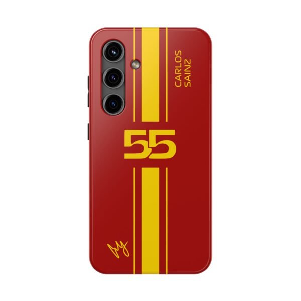 8076612690547372182_4096.jpeg Carlos Sainz Phone Case – Red Yellow iPhone & Samsung Cover