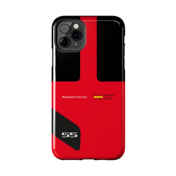 Carlos Sainz 2023 Race Suit Phone Case iPhone Ferrari Carlos Sainz Samsung Tough Cover Red Ferrari Race Suit F1 Phone Case Carlos Sainz F1 Protective Phone Case Motorsport Inspired Race Suit Phone Cover