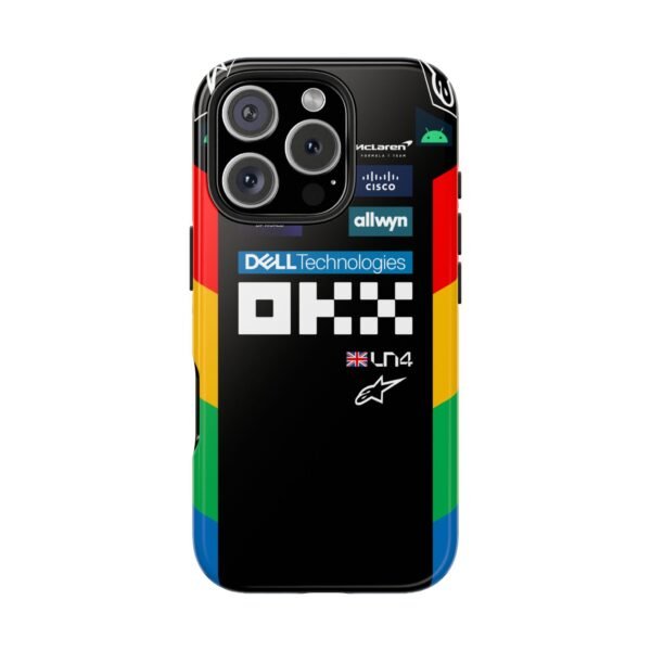 8324178626615192336_4096.jpeg NOR F1 British GP 2025 Chrome Race Suit Phone Case