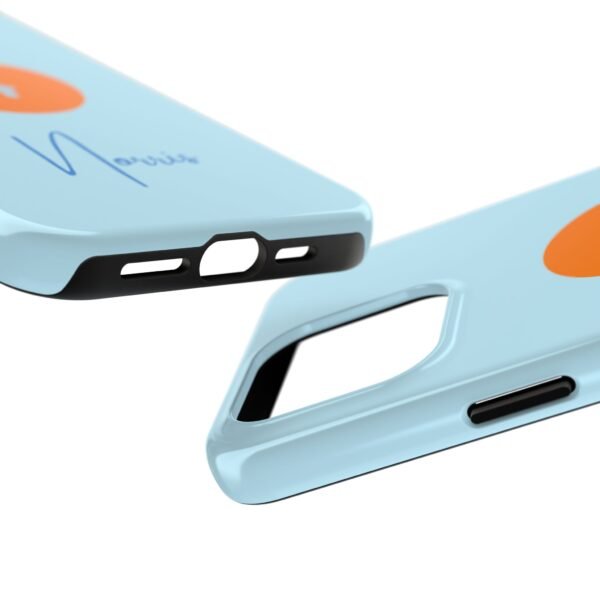 8680729639696939377_4096.jpeg NOR F1 Miami Orange Pastel Blue Phone Case