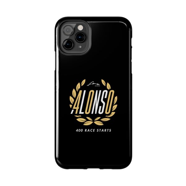 Alonso 400 Race Starts Phone Case iPhone Fernando Alonso Black & Gold Samsung Cover F1 Alonso 400 Race Milestone Phone Case Alonso 400 Race Starts Protective Case