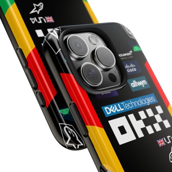 8935024424445466856_4096.jpeg NOR F1 British GP 2025 Chrome Race Suit Phone Case