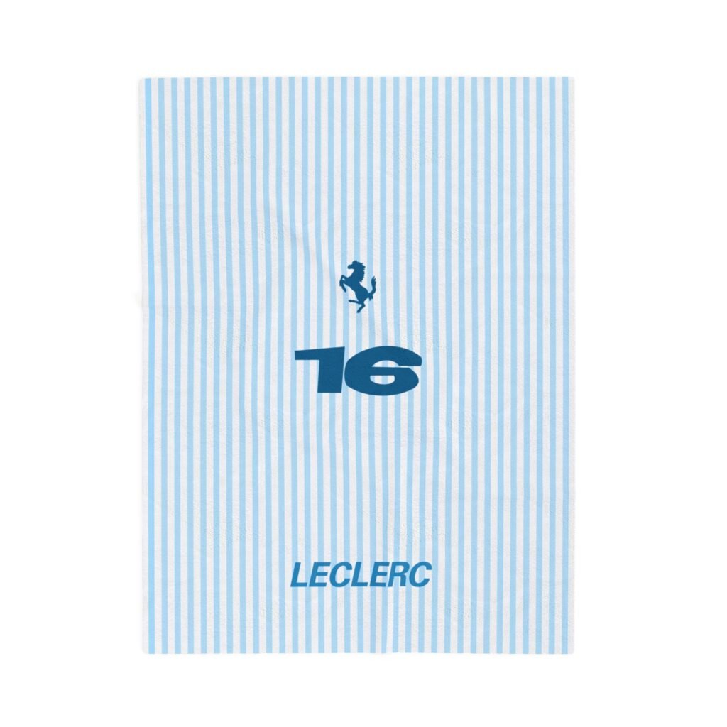 Charles Leclerc Racing Plush Blanket Charles Leclerc Helmet Design Throw Blanket Formula 1 Ferrari Blanket Home Décor Snuggly Charles Leclerc F1 Blanket