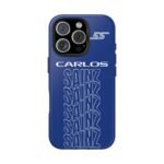 Carlos Sainz Williams Phone Case – Blue Typography F1 Cover