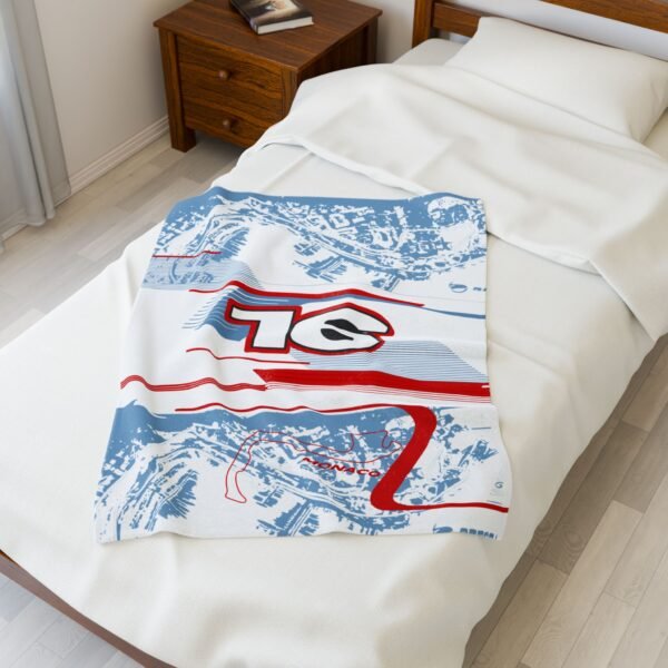 9828323631216639030_2048.jpeg Charles Leclerc Monaco 2025 Racing Helmet Plush Blanket – Cozy Throw for F1 Fans