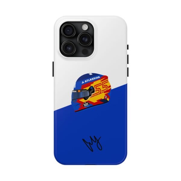 9904085755385196368_4096-1.jpeg Carlos Sainz Williams F1 Helmet 2025 Inspired Phone Case