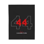 Lewis Hamilton Racing Blanket Formula 1 Plush Throw Blanket Lewis Hamilton Velveteen Blanket for F1 Fans Hamilton Racing Number Blanket Home Décor