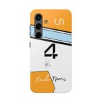 NOR 04 Papaya Formula Racing phone case NOR 04 iPhone Samsung tough case NOR 04 pop color racing cover 2025 Formula Racing NOR 04 case NOR 04 motorsport phone cover