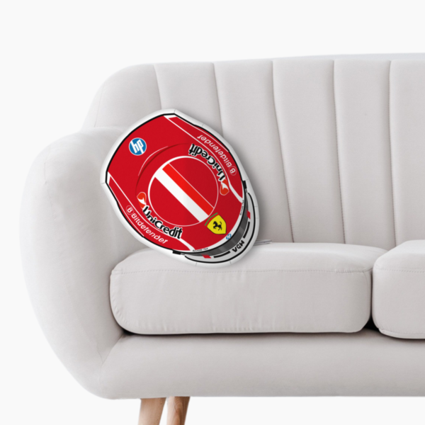 All rights reser (11) F1 Drivers Helmet 2025 Custom Shape Pillow – Double Sided Print Cushion