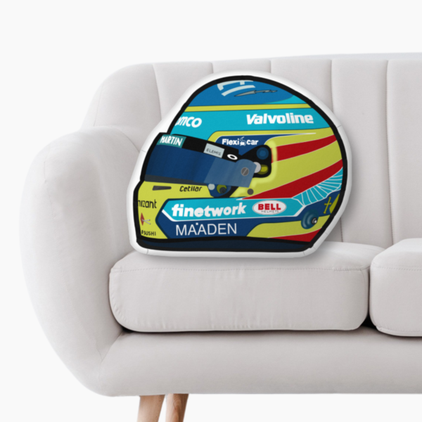All rights reser (18) F1 Drivers Helmet 2025 Custom Shape Pillow – Double Sided Print Cushion