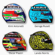F1 Drivers Helmet 2025 Custom Shape Pillow – Double Sided Print Cushion