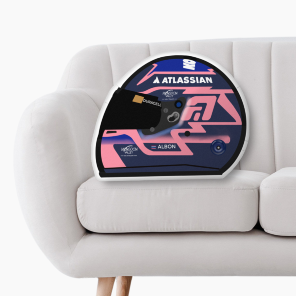 All rights reser (19) F1 Drivers Helmet 2025 Custom Shape Pillow – Double Sided Print Cushion