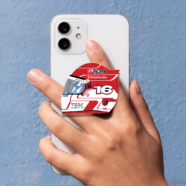 Charles Leclerc Jules tribute helmet phone grip in glossy acrylic for Formula 1 and charles fans