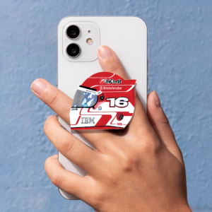 Charles Leclerc Jules tribute helmet phone grip in glossy acrylic for Formula 1 and charles fans