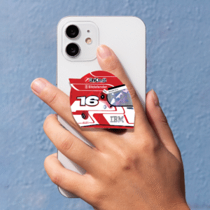 Charles Leclerc Jules tribute helmet phone grip in glossy acrylic for Formula 1 and racing fans