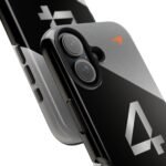 Close-up, iPhone 16 Lando Norris 4 F1 2025 Chrome Finish Phone Case