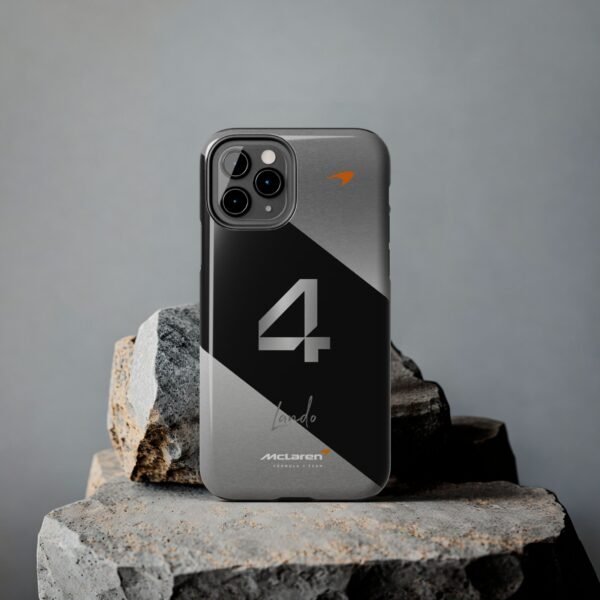 Context 1, iPhone 11 Pro Lando Norris 4 F1 2025 Chrome Finish Phone Case