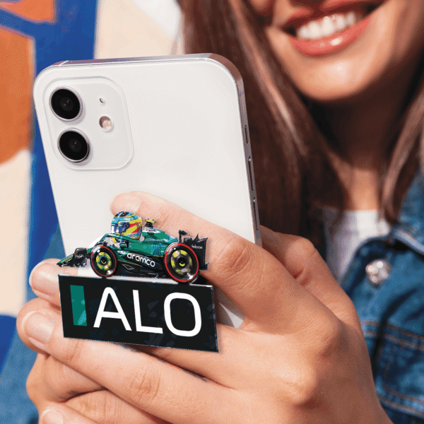 alonso mini 3 Fernando Alonso Miniature F1 2025 Magnetic Phone Grip