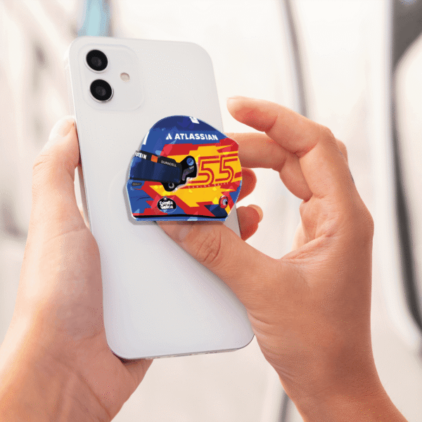 carlos helmet 2 Carlos Sainz F1 Helmet Design Magnetic Phone Grip