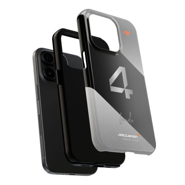 iPhone 15 Pro Lando Norris 4 F1 2025 Chrome Finish Phone Case