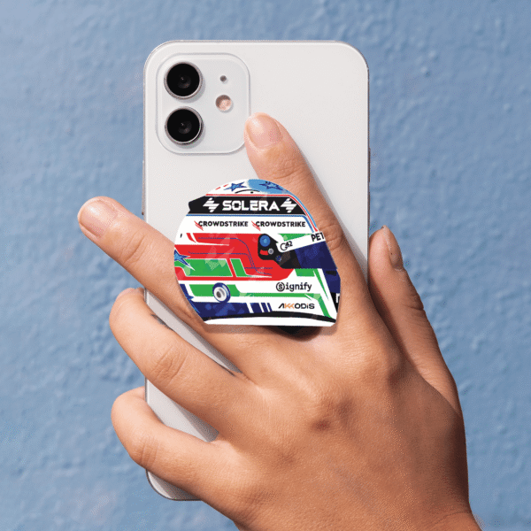 kimi helmet 1 Kimi Antonelli Helmet Design Phone Grip for Formula 1 Fans