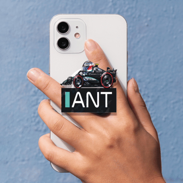 kimi mini 4' imi Antonelli Miniature F1 2025 Phone Grip – Mercedes F1 Rising Star