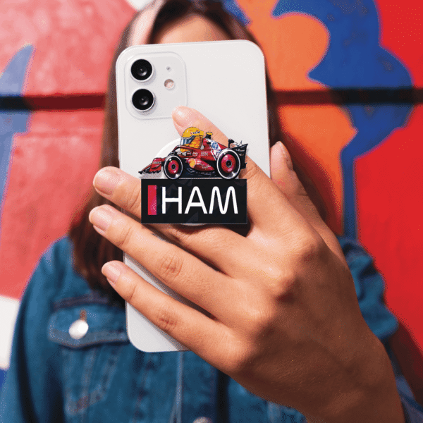 lewis miniature 1 Lewis Hamilton Miniature F1 2025 Magnetic Phone Grip